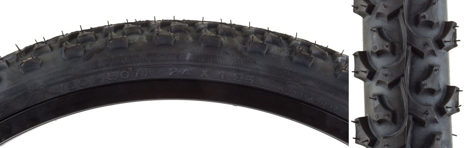 TIRE SUNLT 24x1.95 BK/BK ALPHABITE K831 WIRE