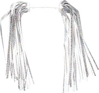 Dimension Kid&#39;s Bike Streamers: Silver-Platinum~ Pair