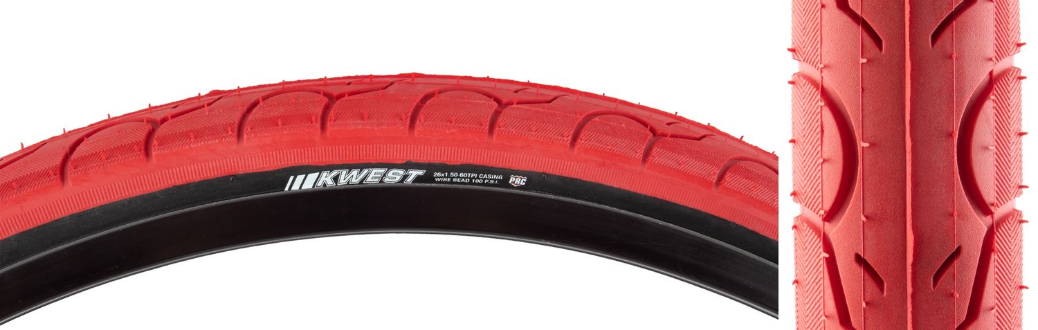 TIRE KEN KWEST 26x1.5 RD/BSK 100lb K193 WIRE