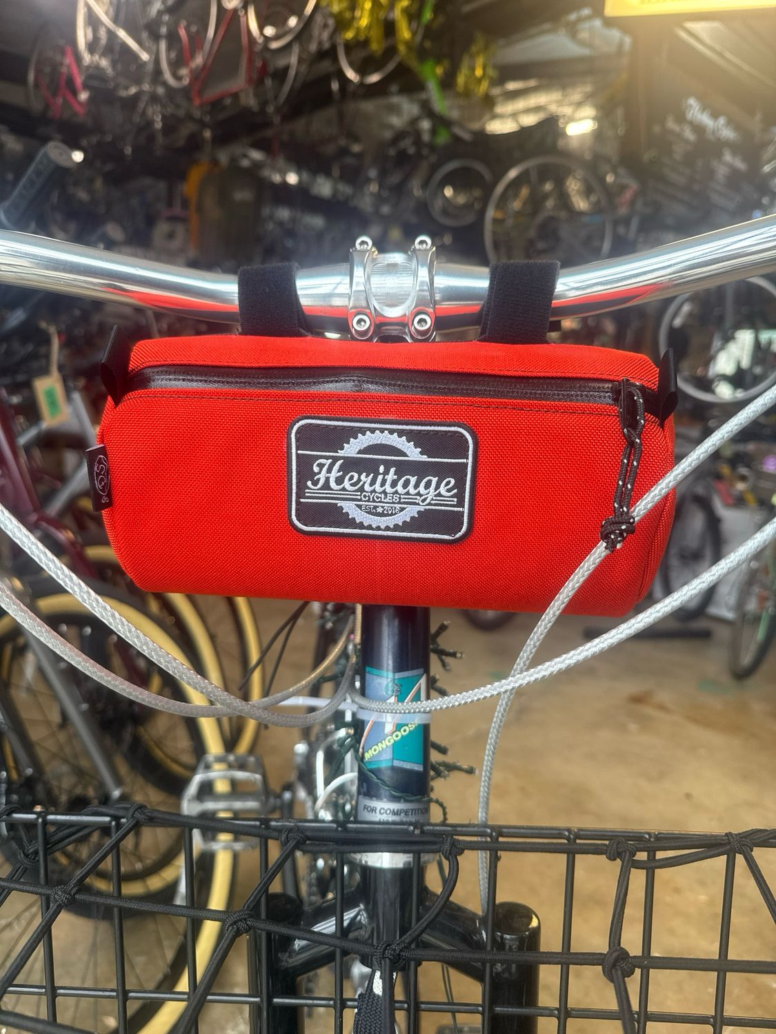 Donut Sacks Handlebar Bag with Heritage Patch