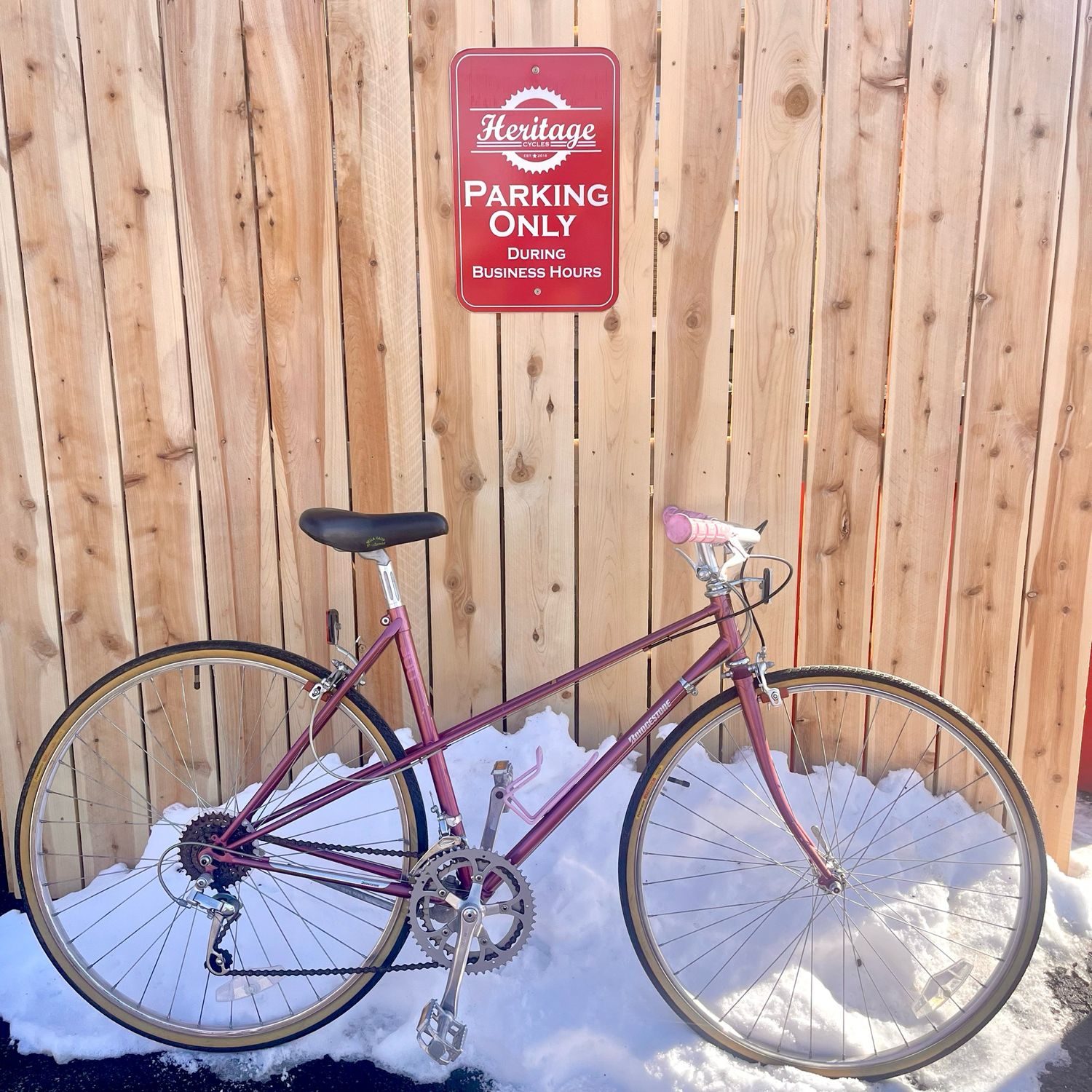 Used vintage Bridgestone 300 Mixte 19” Frame