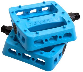 Odyssey Twisted Pro PC Pedals - Platform, Composite/Plastic, 9/16", Ocean Blue