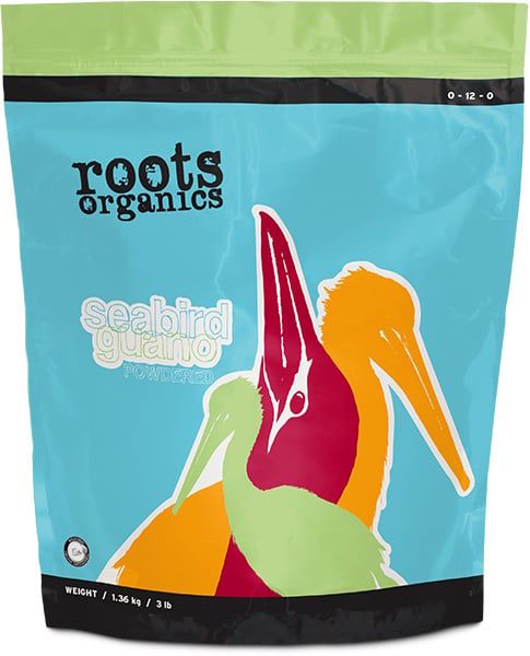 Roots Organics Seabird Guano Powder 0-12-0, 3 lb