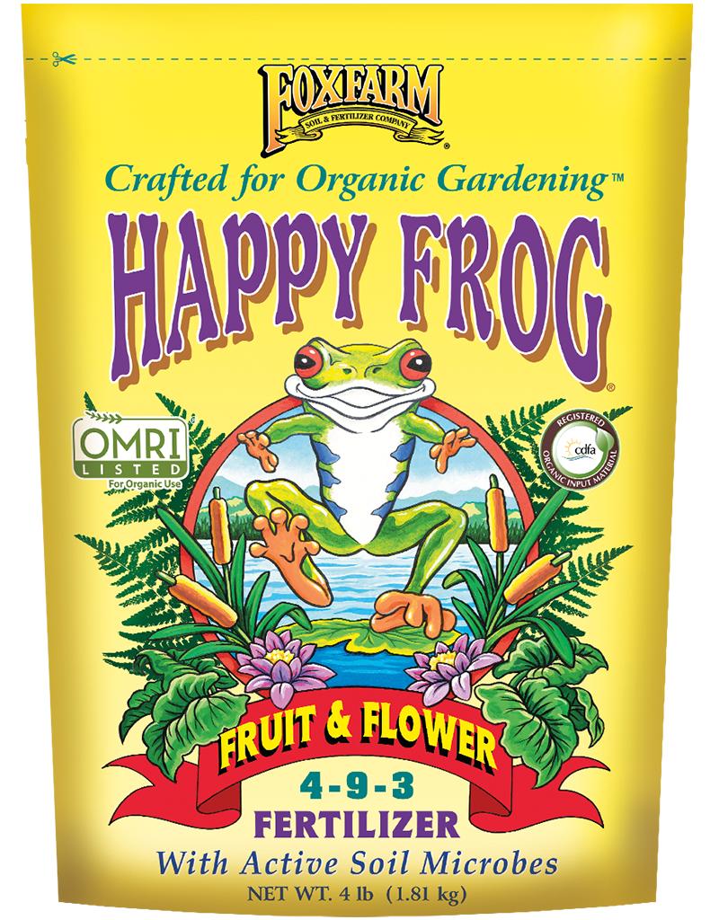 Fox Farm Happy Frog Fruit &amp; Flower Dry Fertilizer 4-9-3, 4 lbs