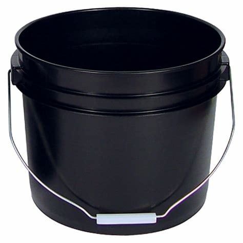 3 gal Black Bucket