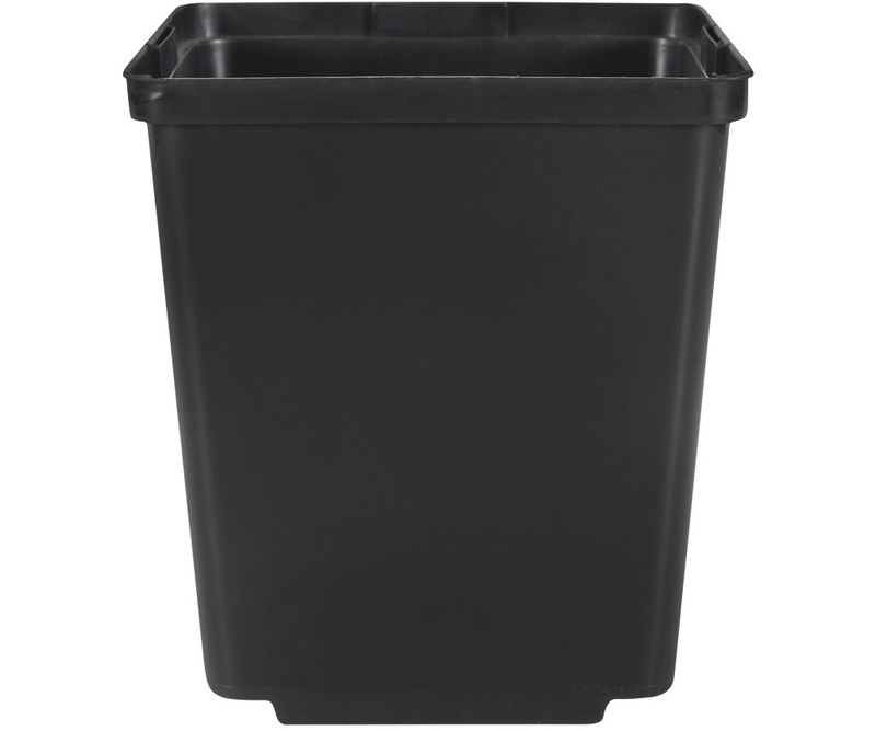Hydrofarm 3.5&quot; Square Deep Pot with tag slot, black