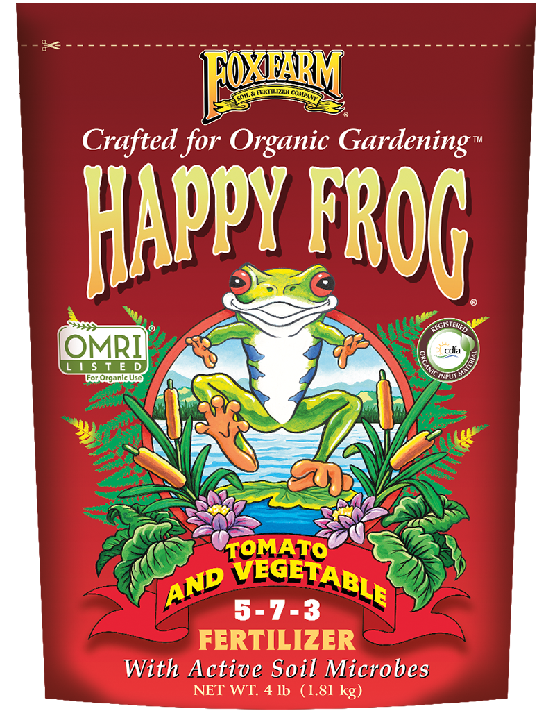 Fox Farm Happy Frog Tomato &amp; Vegetable Dry Fertilizer 5-7-3, 4 lbs