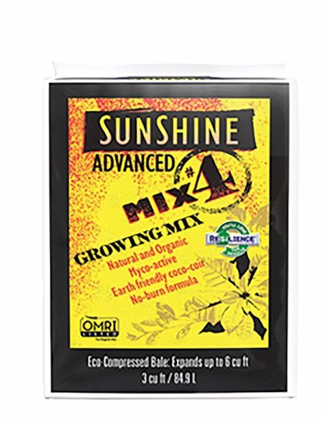 Sunshine Advanced Mix #4, 3 cu ft bale