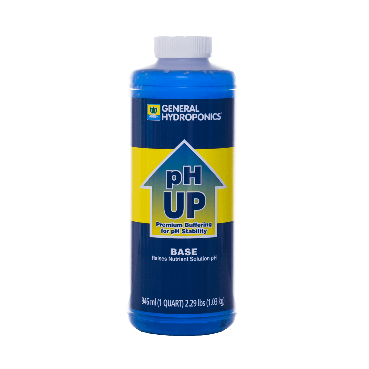 General Hydroponics pH Up 1 qt Base