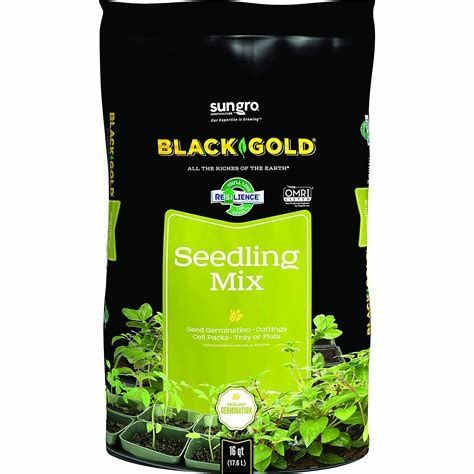 Black Gold Seedling Mix, 16 quart bag