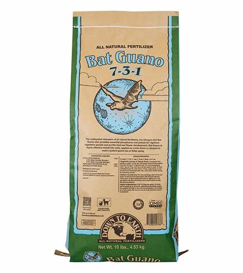 Down to Earth BAT GUANO 7-3-1 OMRI 25lb