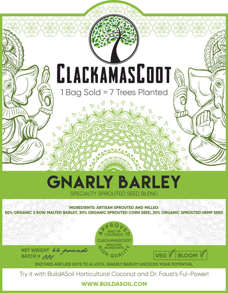 Clackamas Coots Official Gnarly Barley - Artisan Sprouted Seed Blend, 25 lb Gamma Seal Bucket