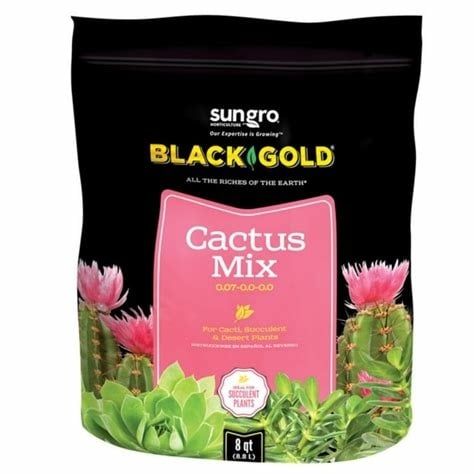 Black Gold Cactus Mix Soil, 8 Quart