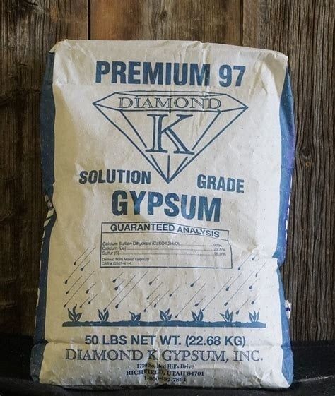 BuildASoil Diamond K Gypsum - Solution Grade, 50 lb