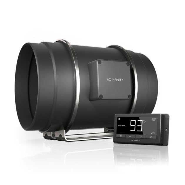AC Infinity Cloudline T8 Inline Duct Fan System w/ Temperature &amp; Humidity Control