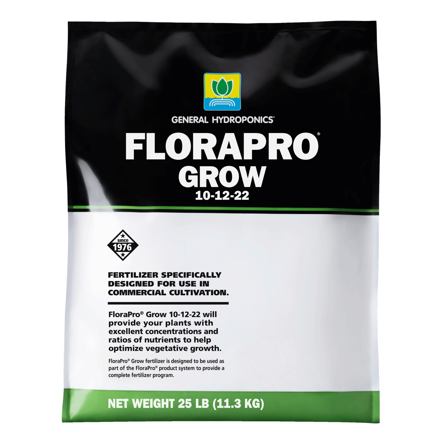 General Hydroponics FloraPro Grow Soluble 25 lb bag