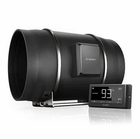 AC Infinity Cloudline T10 Inline Duct Fan System w/ Temperature &amp; Humidity Control