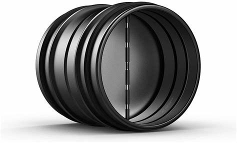 AC Infinity Backdraft Damper Ducting Insert, 6 inch, Black Galvanized Steel