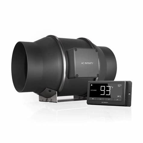 AC Infinity Cloudline T6 Inline Duct Fan System w/ Temperature &amp; Humidity Control