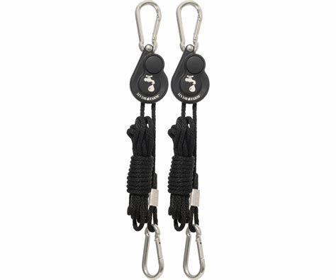 1/8&quot; Light Riser Hanging Sys w/Push  Button Release (2/pk)