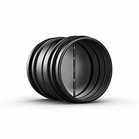 AC Infinity Backdraft Damper Ducting Insert, 4 inch, Black Galvanized Steel