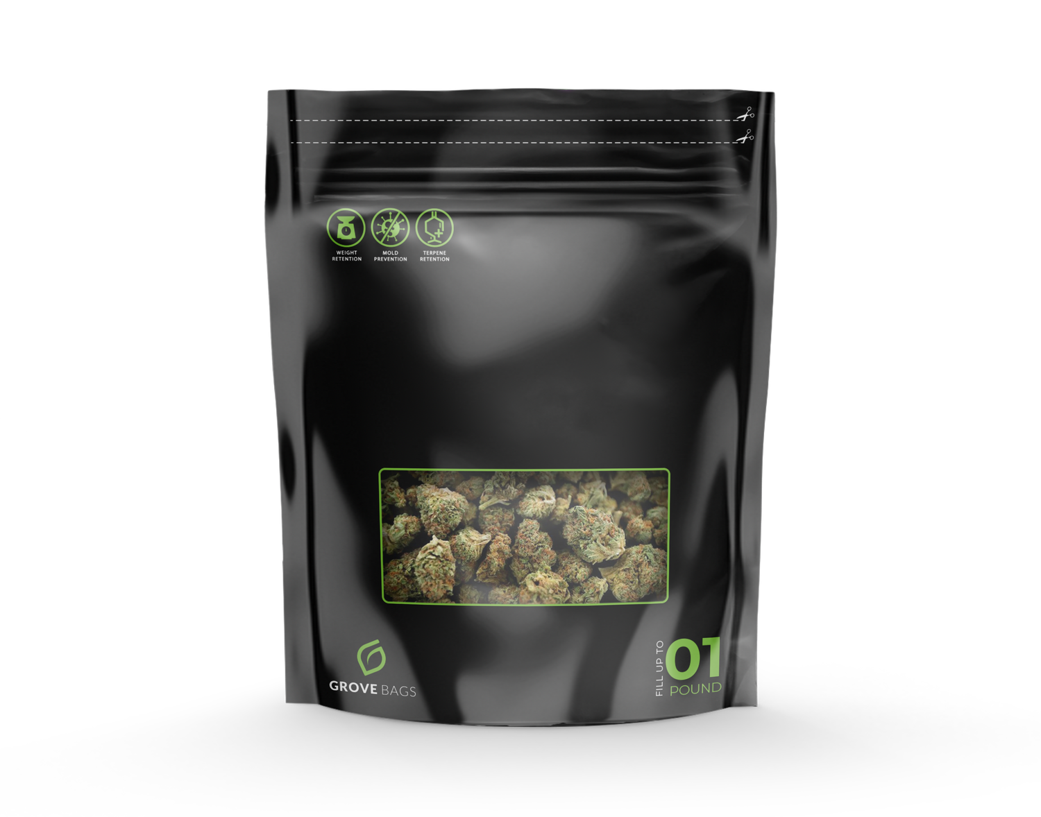 Grove Bags TerpLoc 1 Pound Window Pouch