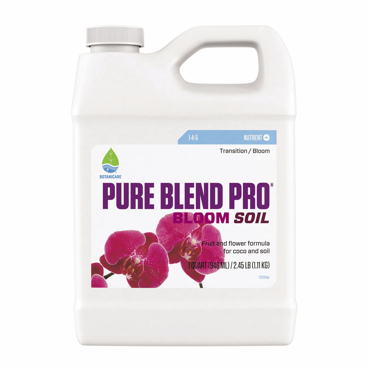 Botanicare Pure Blend Pro Bloom Soil, 1 qt