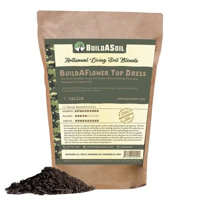 BuildASoil Build-A-Flower Top Dress Kit, 1 Gallon