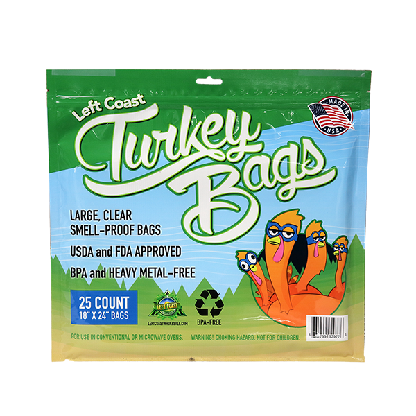 Left Coast Turkey Bags 18" x 24", 25 Count