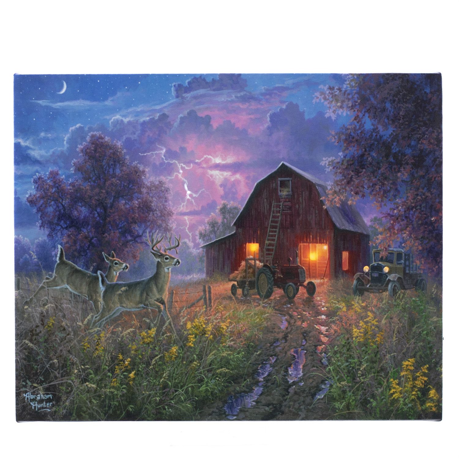 LED Canvas, Barn Bright Lg