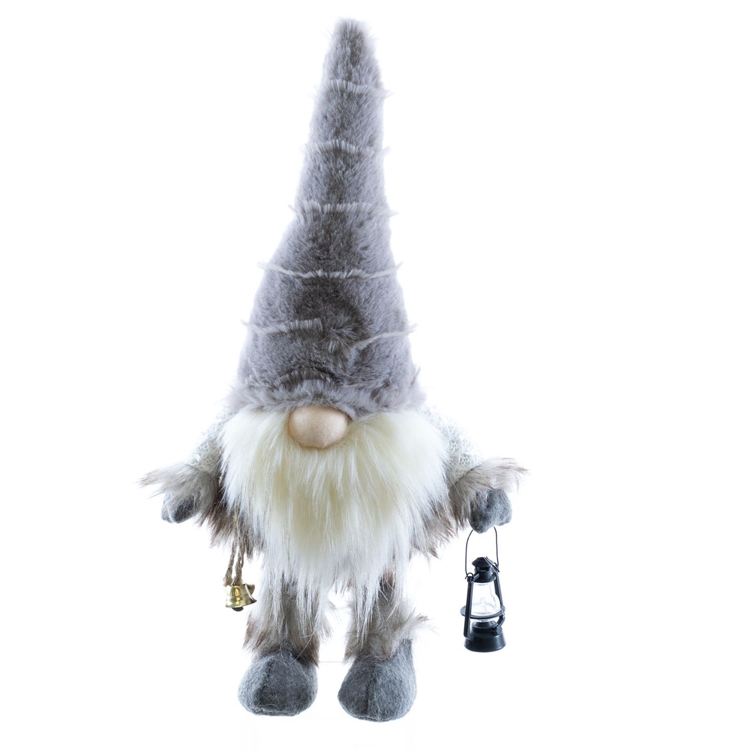 Gnome, Mitch  16" Brown Holding Lantern