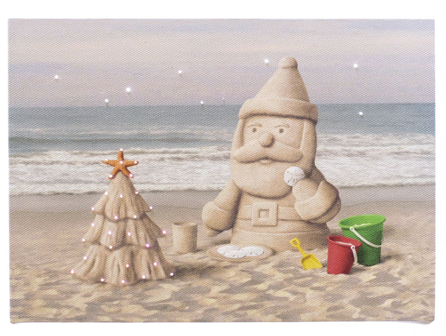 LED Canvas, Sandy Claus Sm