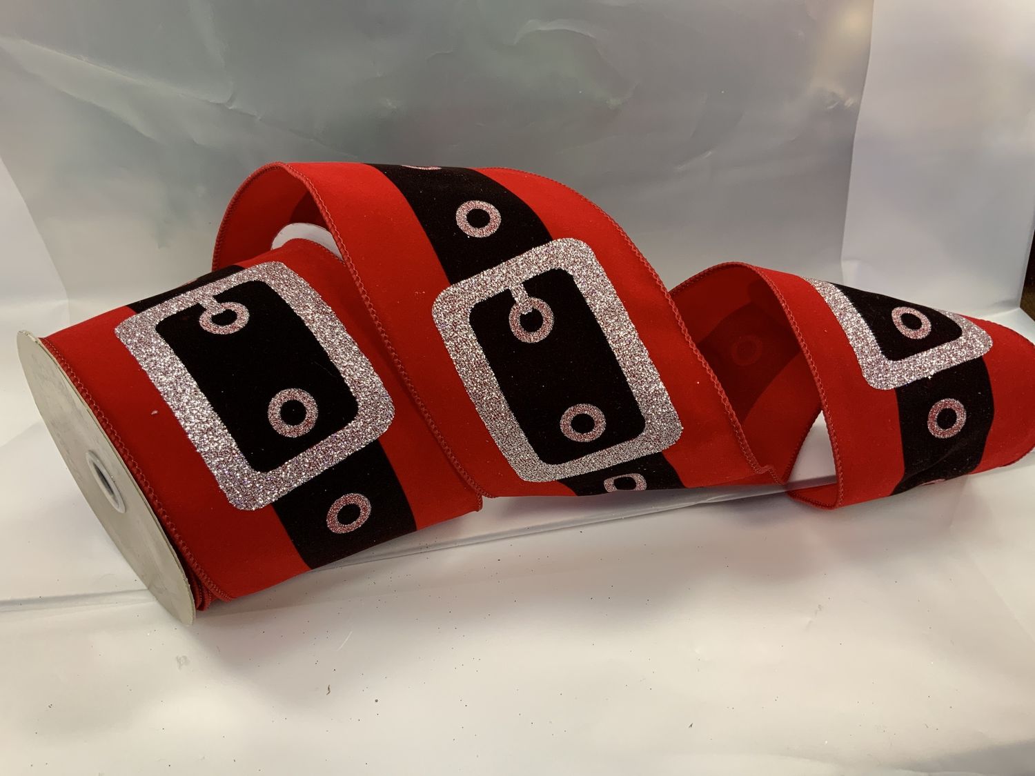 Ribbon, Santa Belt 4"x10yd