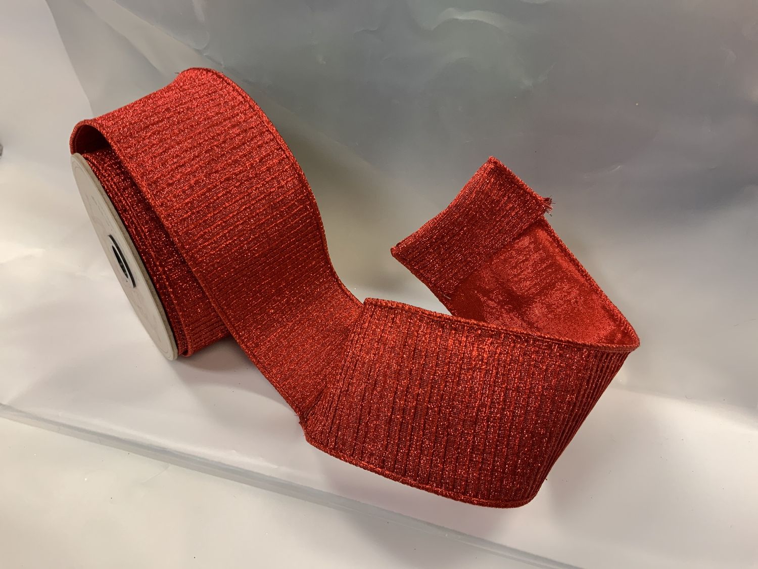 Ribbon, Pleated Metallic 2.5"x10yds
