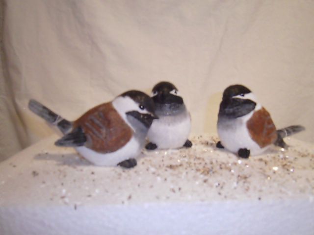 Bird, Snowy Winter 3.5"  3 ass't