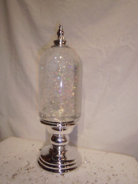 Snow Globe, LED Tree Clear 13&quot; BO