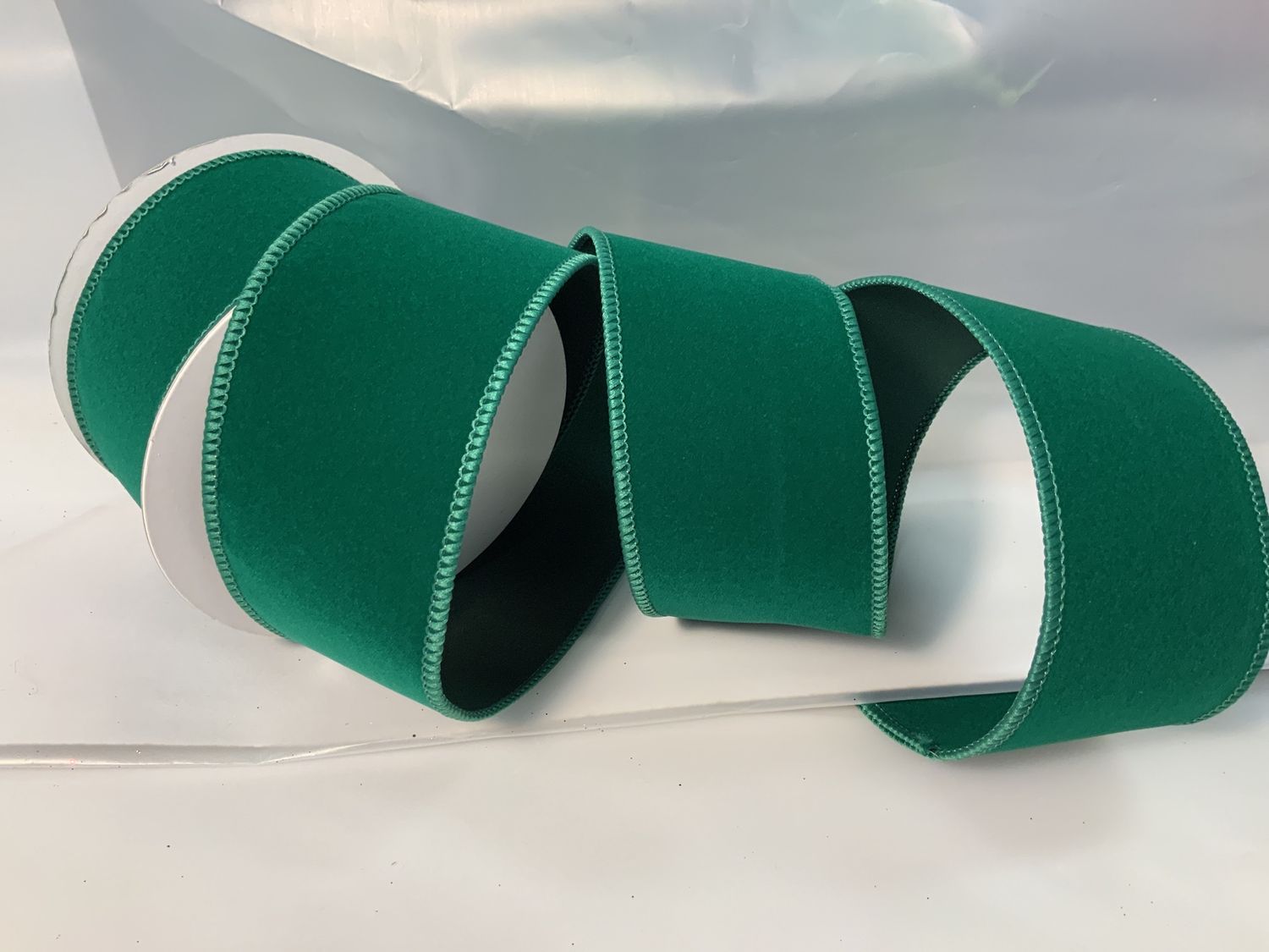 Ribbon, Emerald Gr Velvet 2-1/2"x10y