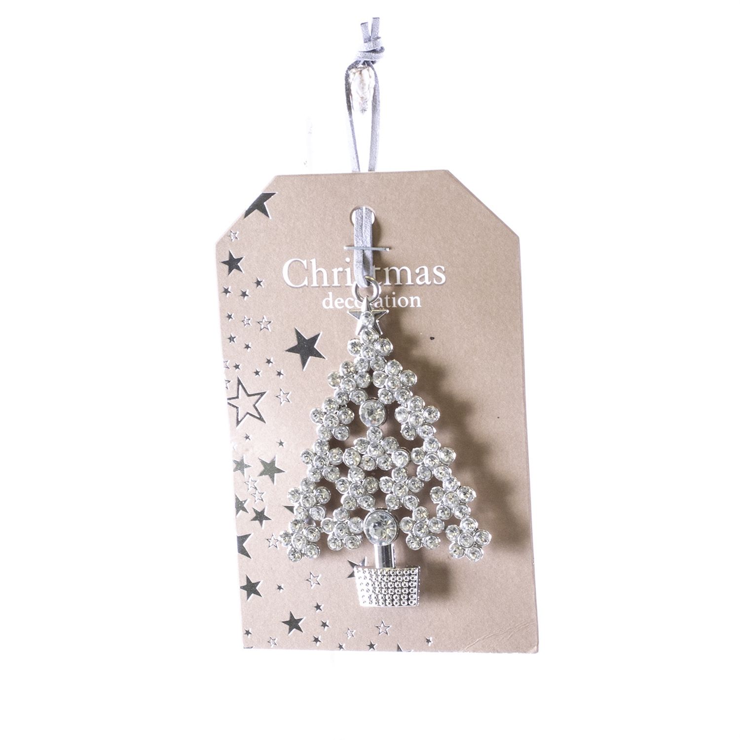 Ornament, Crystal Tree silver