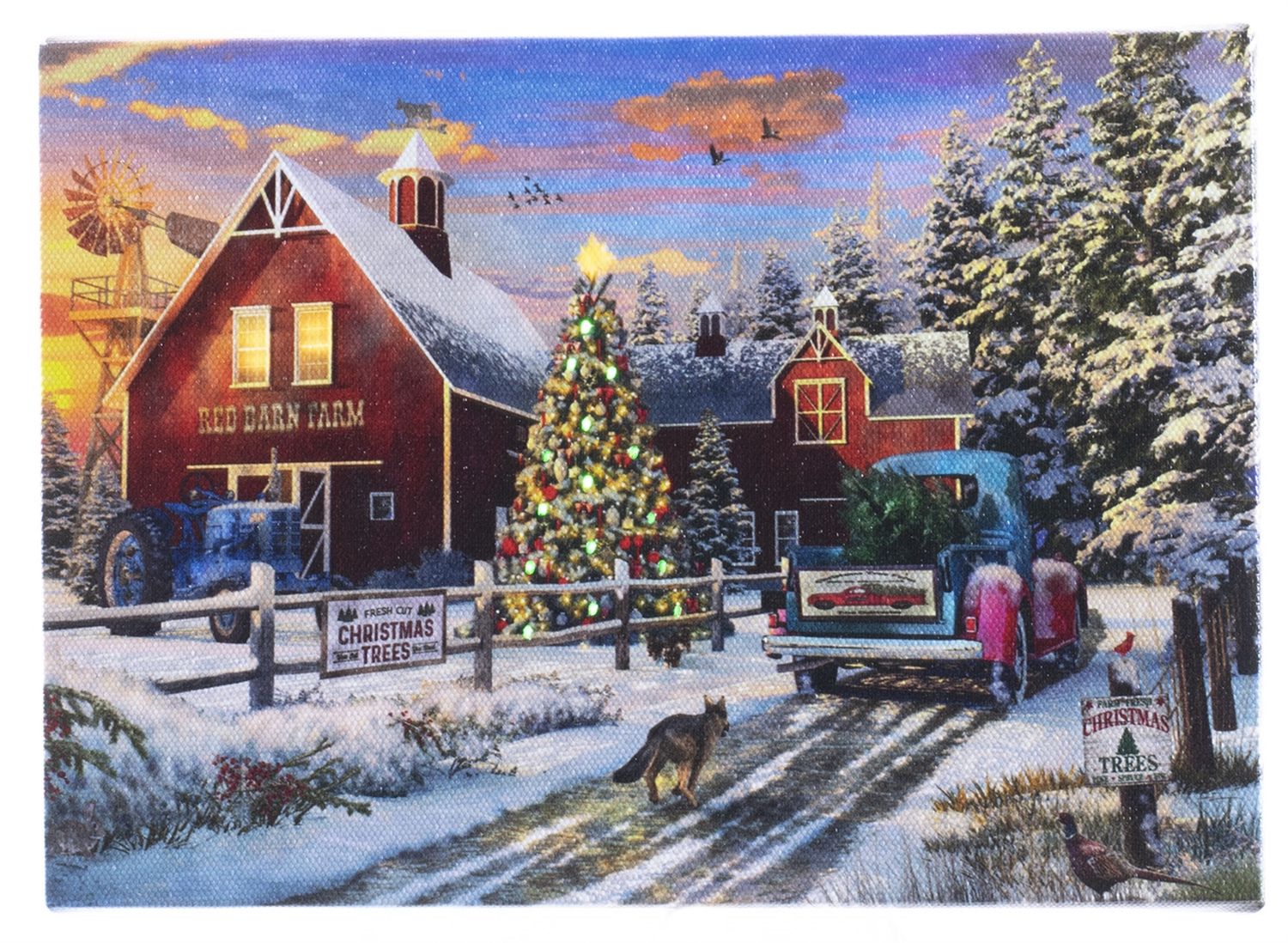 LED Canvas, Xmas in Country  Sm