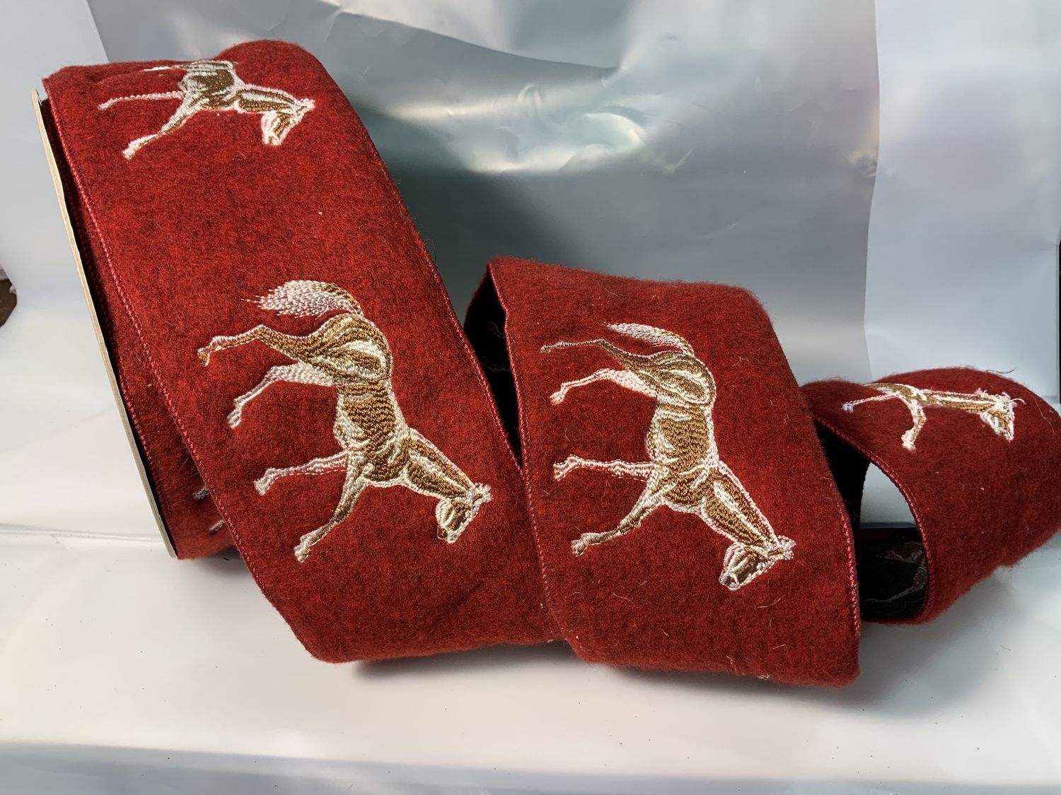 Ribbon, Horse Velvet red