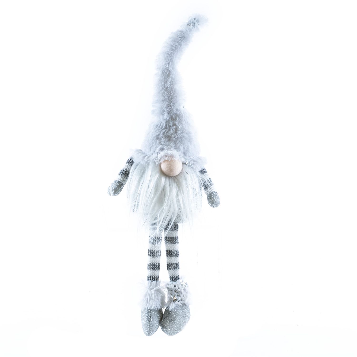 Gnome, Nabisco White &amp; Silver w/Legs Sitting