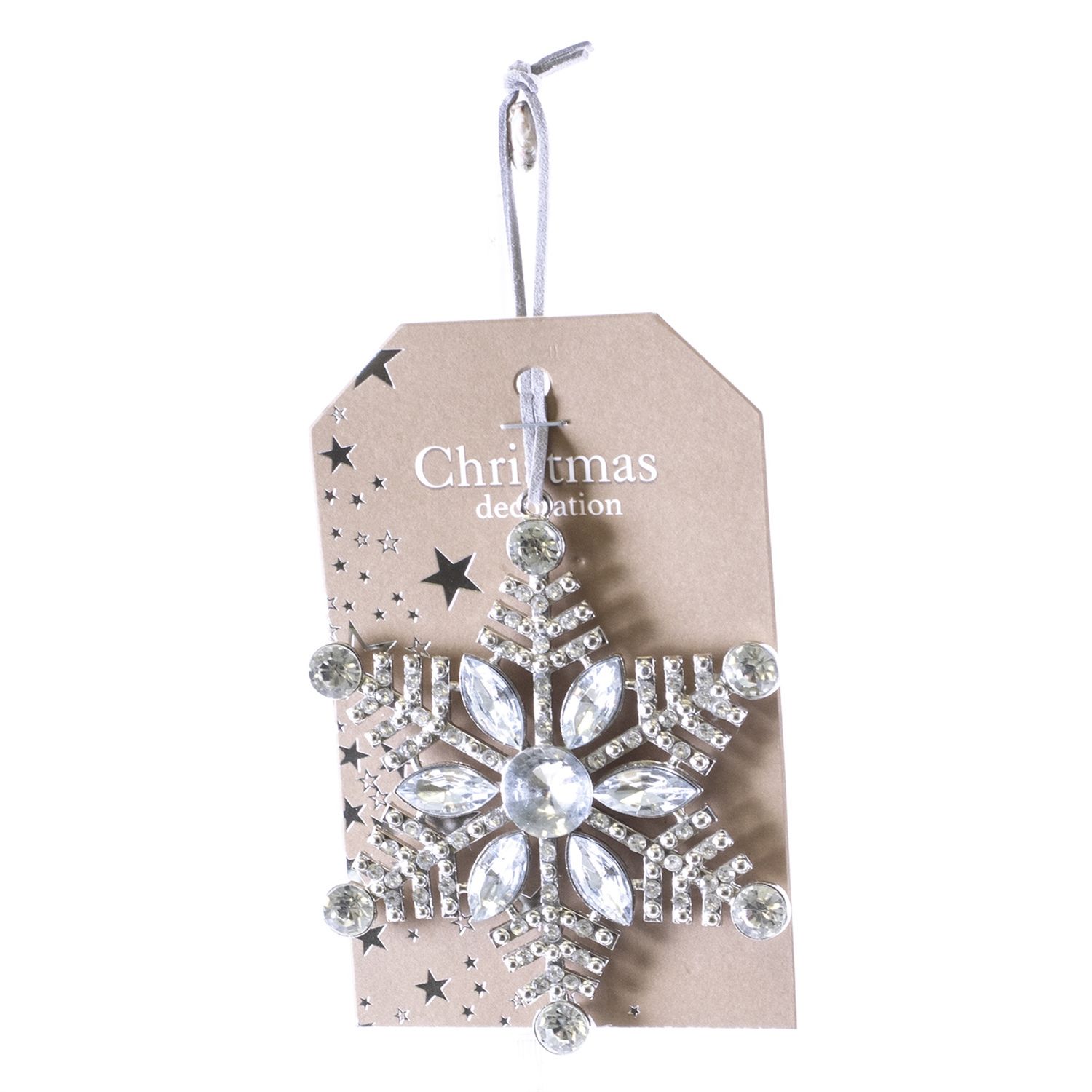 Ornament, Crystal Cluster snowflake