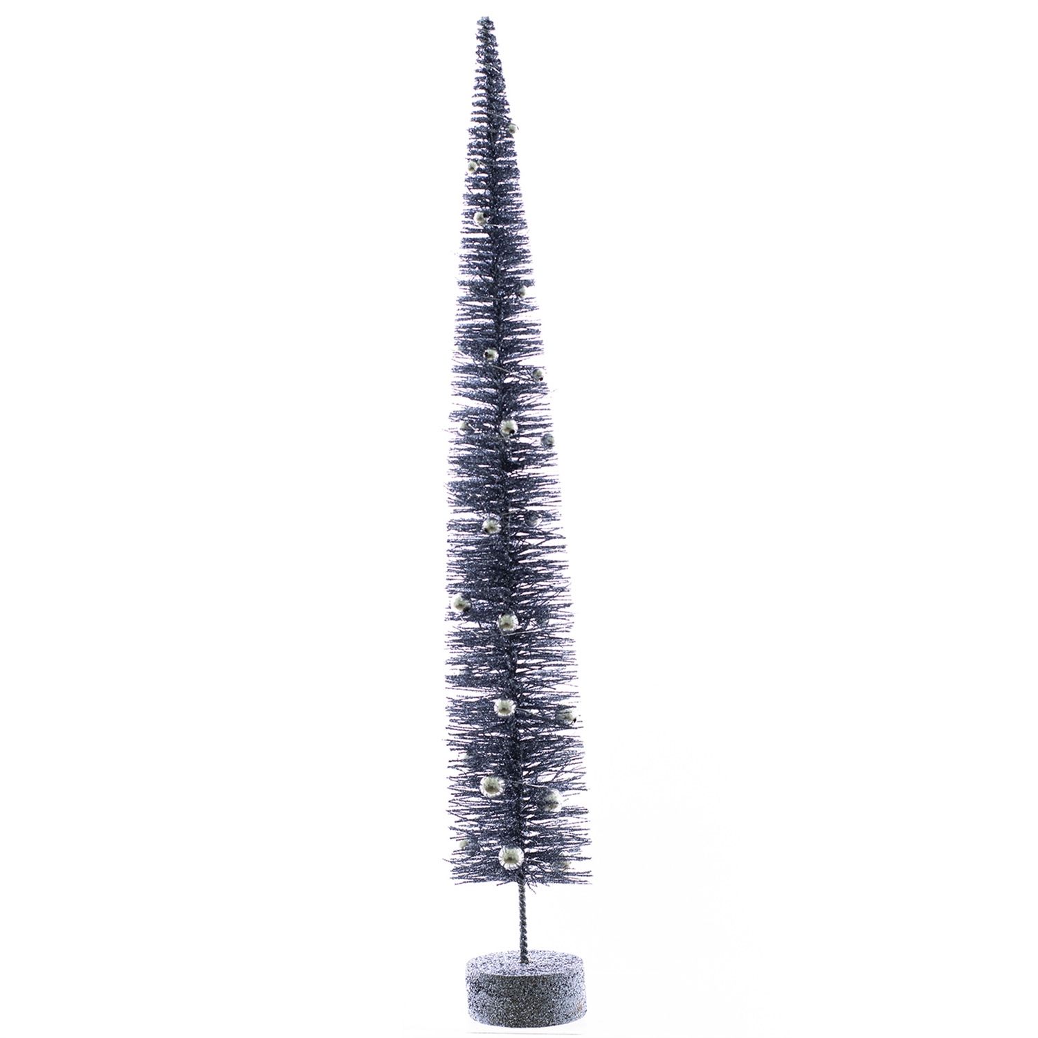 Tree, Black Glitter Bristle w/Beads XXXL 22"