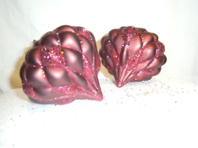 Ornament, Burgundy Matte-Glitter Diamond 5.5"