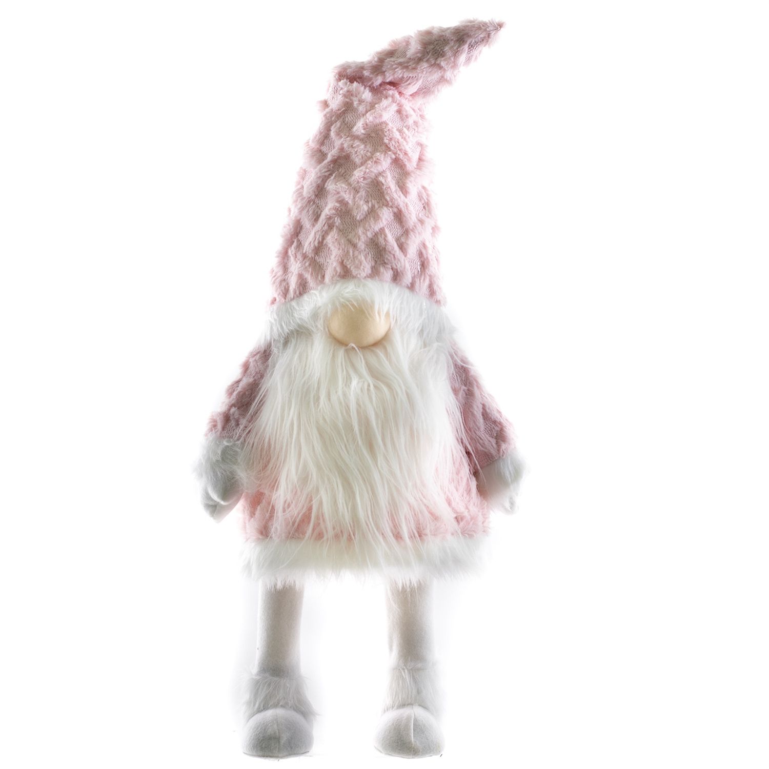 Gnome, Neg/ Pink &amp; White stnd spring