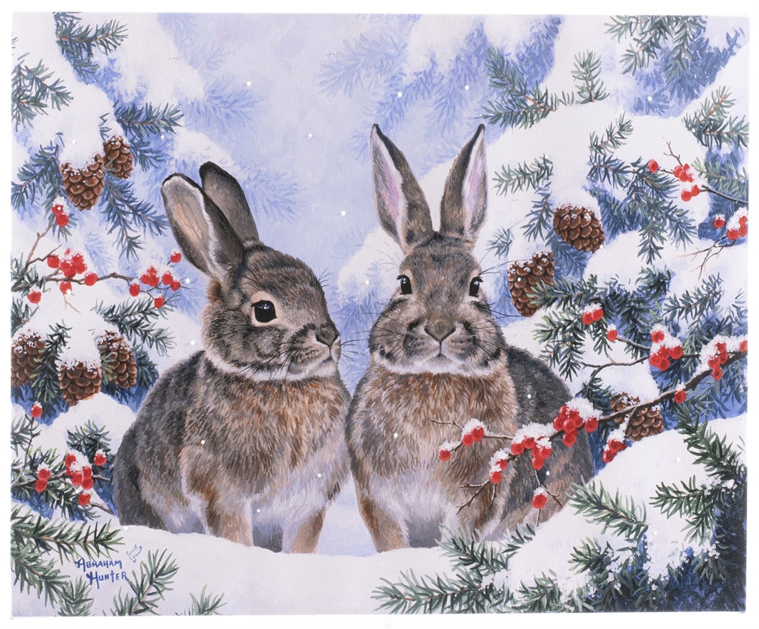LED Canvas, Snuggle Bunnies SM