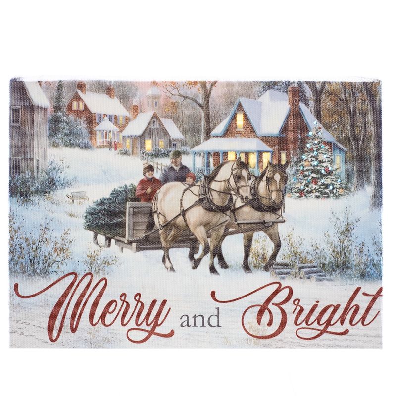 LED Canvas, Merry &amp; Bright SM