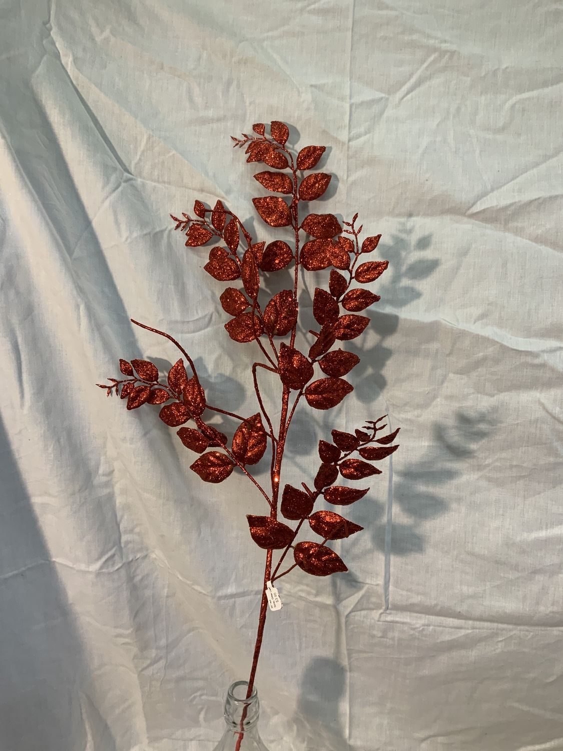 Spray, Glitter Leaf 35" red