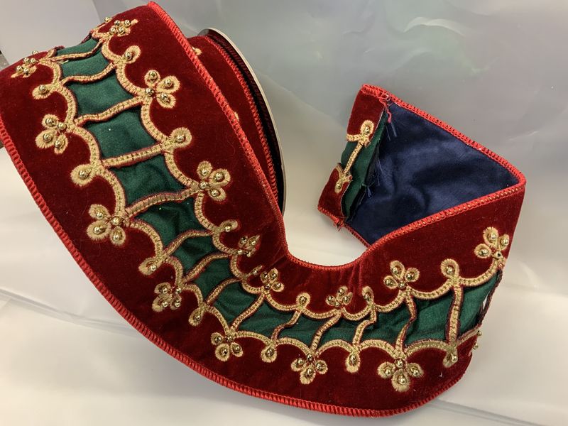 Ribbon, Nutcracker Coat 5yd red/gold