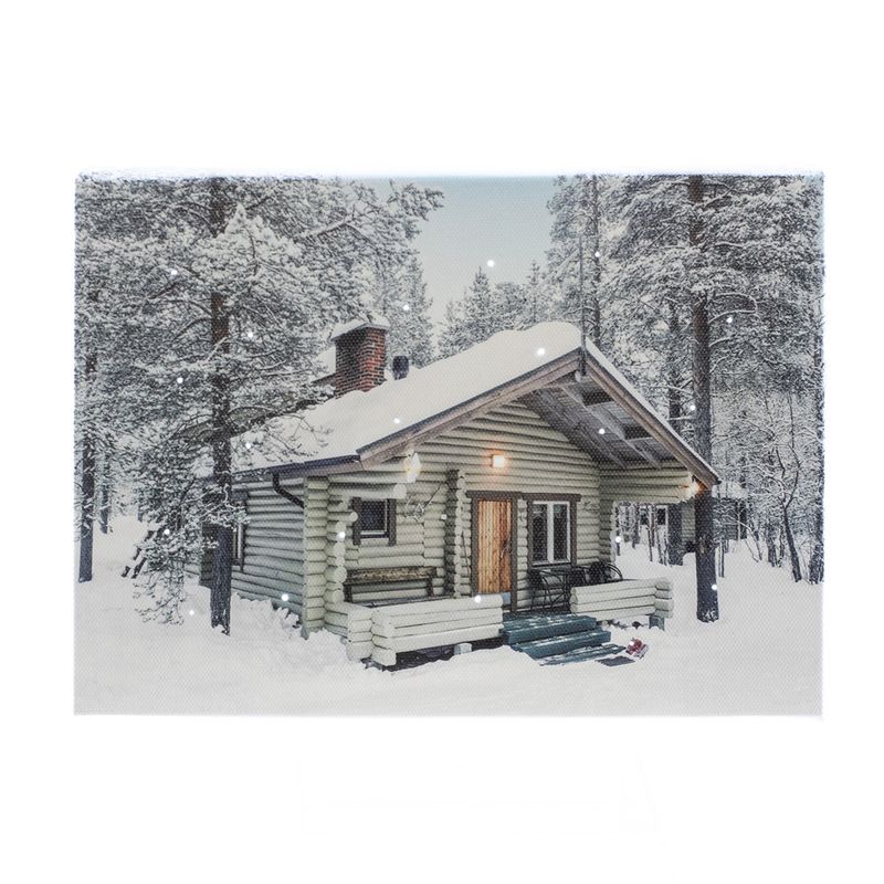 LED Canvas, Wintery Peace Sm